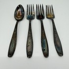 1847 Rogers Bros Is Remembrance Silverplate Flatware Lot Forks Spoon Vintage
