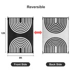Anidaroel 9x12ft Waterproof Reversible Outdoor Rug For Rv Patio Camping
