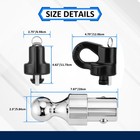 Puck System 2-5 16  Ball Gooseneck Kit For F-250 350 450 Super Duty 2013-2026