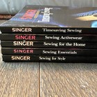 Vtg 1984-1988 Singer Sewing Reference Library Books -lot Of 5 Paperback Great