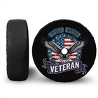 Patriotic Spare Tire Cover With Camera Hole