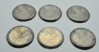 Coasters W  Duck In Flight Scene Metal Aluminum Vintage 3-      Across Set Of 6 D16
