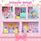  new  Barbie Dreamhouse  4-story 11 Rooms Doll House With 4 Dolls Toy Figures