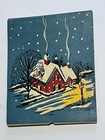 Vintage Peterson   s Sea Food Grill Red Bank Nj Christmas Jumbo Matchbook Snow