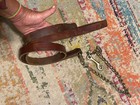 Horse Leather Lead With Chain English Western  Soft Quality Shipped Free