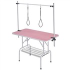 45  Foldable Pet Grooming Table W arm Frame   Noose   Storage Rack For Dog  Used