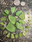 Genuine Surf Tumbled Sea Glass  Lime Green