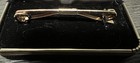 Vintage Christian Dior Golden Collar Bar Mens Tie Clip Paris