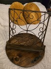 Vtg Cookbook Stand Scroll Metal Heavy Book Recipe Bible Music Holder Tassel