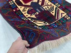 3 4 X5 6 Ft  Antique Rug Geometric Rug Afghan Handmade Wool Rug