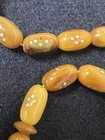 Vtg Bakelite Tasbih Prayer Beads Misbaha Worry Beads Islamic Inlaid Metal Dots