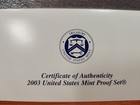 2003 United States Mint  Proof Set
