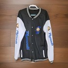 Plymouth Dodge Chrysler Mens 5xl Varsity Style Black White Jacket Snap Buttons