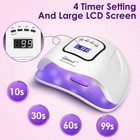 Uv Gel Nail Lamp 150w Uv Nail Dryer Led Light For Gel Polish-4 Timers Profess   