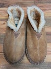 Gh Bass Womens Slip On Leather Slipper Booties Lined Sz 8 Brown Indoor Outdoor 