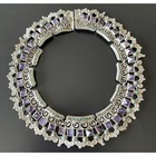 Matilde Poulat Matl Taxco Mexico 925 Silver Amethyst Turquoise Necklace 125g