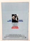 Lethal Weapon  1987  Vintage Japanese Movie Program Mel Gibson Danny Glover