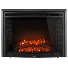 Recpro Rv 28  Fireplace   Recessed Electric Fireplace   Glass With Log View