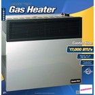17000 Btu Direct-vent Natural Gas Wall Heater Vent Kit T-stat 500 Sq Ft