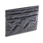 Chanel Icon Card Case Holder Patent Leather Black Used Women