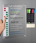 Magnetic Dry Erase Board For Fridge - 12 x8 2  Clear To-do List   Chore Chart  5