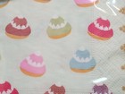 Caspari 3 Ply Cocktail beverage  Desserts Paper Napkins 20ct  25cm Sq  New