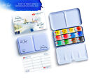 12 Watercolor Paint Set White Nights   Full Pan Tin Metal Box Palette Russian