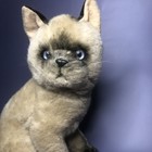 Vintage Applause Avanti Siamese Cat 1987 Realistic Plush Cat Stuffed Animal