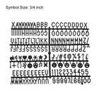 Felt Letter Board Letters Numbers 3 4 Inch Black Alphabet Changeable