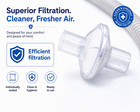 Aveen Inline Cpap Filters 8-pack  Universal Cpap   Bipap Hose Filters 
