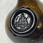 Antique J w  Shelton Blob Seal Onion Bottle Black Green Glass Open Pontil Scar