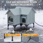 Outdoor Cat House Weatherproof  Heated Cat House For Outside  Insulated Outdoor