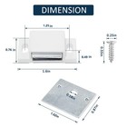 2 Piece Magnetic Door Catch Heavy Duty Cabinet Closure White 15lb Strong Shutter