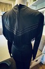 Vintage Frederick   s Of Hollywood Black Fringe Disco Jumpsuit Wide Leg Boho S m