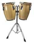 B-stock Zenison Natural Conga Drum Set - 9  And 10  Inch Heads   Stand