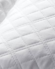 Ralph Lauren Home T5601 White Quilted Sateen Argyle Euro Sham 26x26 In