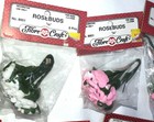 Lot Of 11 Bunches Fabric Rosebuds Roses Millinery Hats Dolls Flowers Vintage Nos
