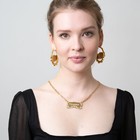 Personalized 14k Gold Plated Any Name Plate Script Chain Necklace 14 Styles