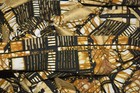 Vintage Robe African Print Gold English Wax Ankara Full Length Kaftan Print