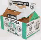 Vintage Bottle Carton Calistoga Natural Mineral Water Geyser 6 Pk 10oz Excellent