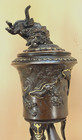 Japanese Meiji Miyao-style Bronze Okimono Sumo Wrestler
