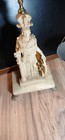 Vintage Athena Brass Marble Resin Balance Scale