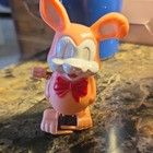 Wind-up Walking Bunny Rabbit Toy W  Key  Pink   Orange  Red Bow