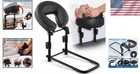 Black Adjustable Massage Headrest For Bed With Pillow Cushion - Suitable For    