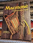 Vtg 1974 Macrame Creative Knot Tying Sunset Book Techniques Projects Beginner 