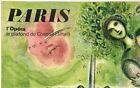 Original Vintage Poster Paris L opera French Travel Tourism Marc Chagall Linen