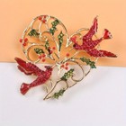 Classic Cute Exquisite Swallow Heart Brooches For Women