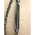 Adjustable Turnbuckle 5 8  Thread X 17 5 -26 5  Jaw   Jaw W  Chain Galvanized