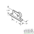 Shower Door Roller Bracket For Shower Door Top Hung Roller Bracket Pair