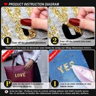 68pcs Bling Resin Rhinestone Alphabet Letter Stickers A-z Letters Diy Car Dec   